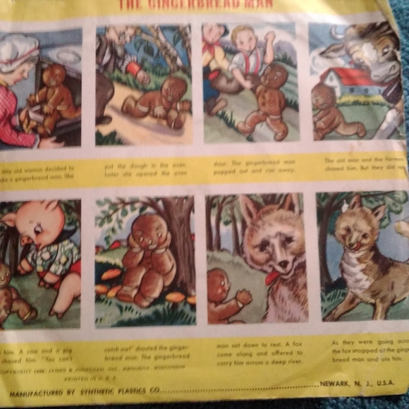 #242-12) 1953 Peter Pan records. 45 RPM. 7". The gingerbread man. - Picture 4 of 5